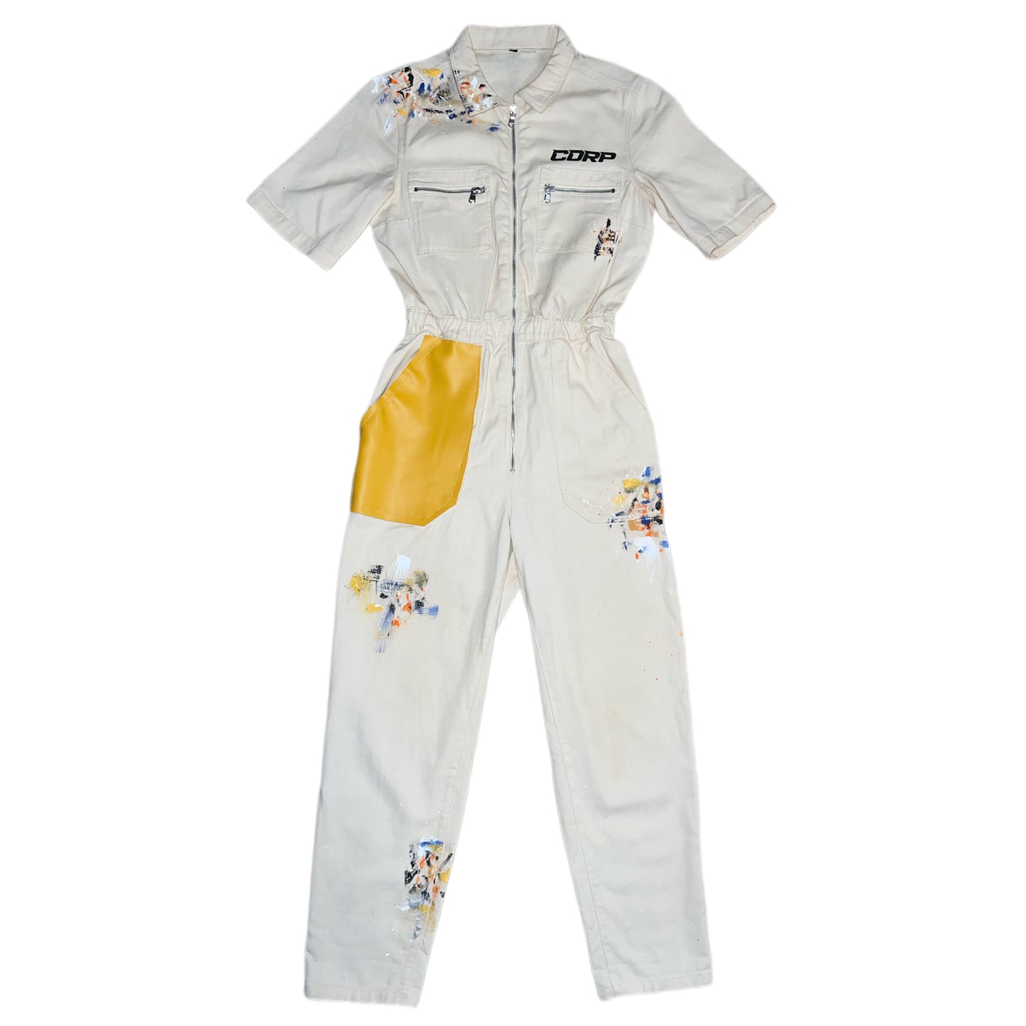 Beige Utility Jumpsuit