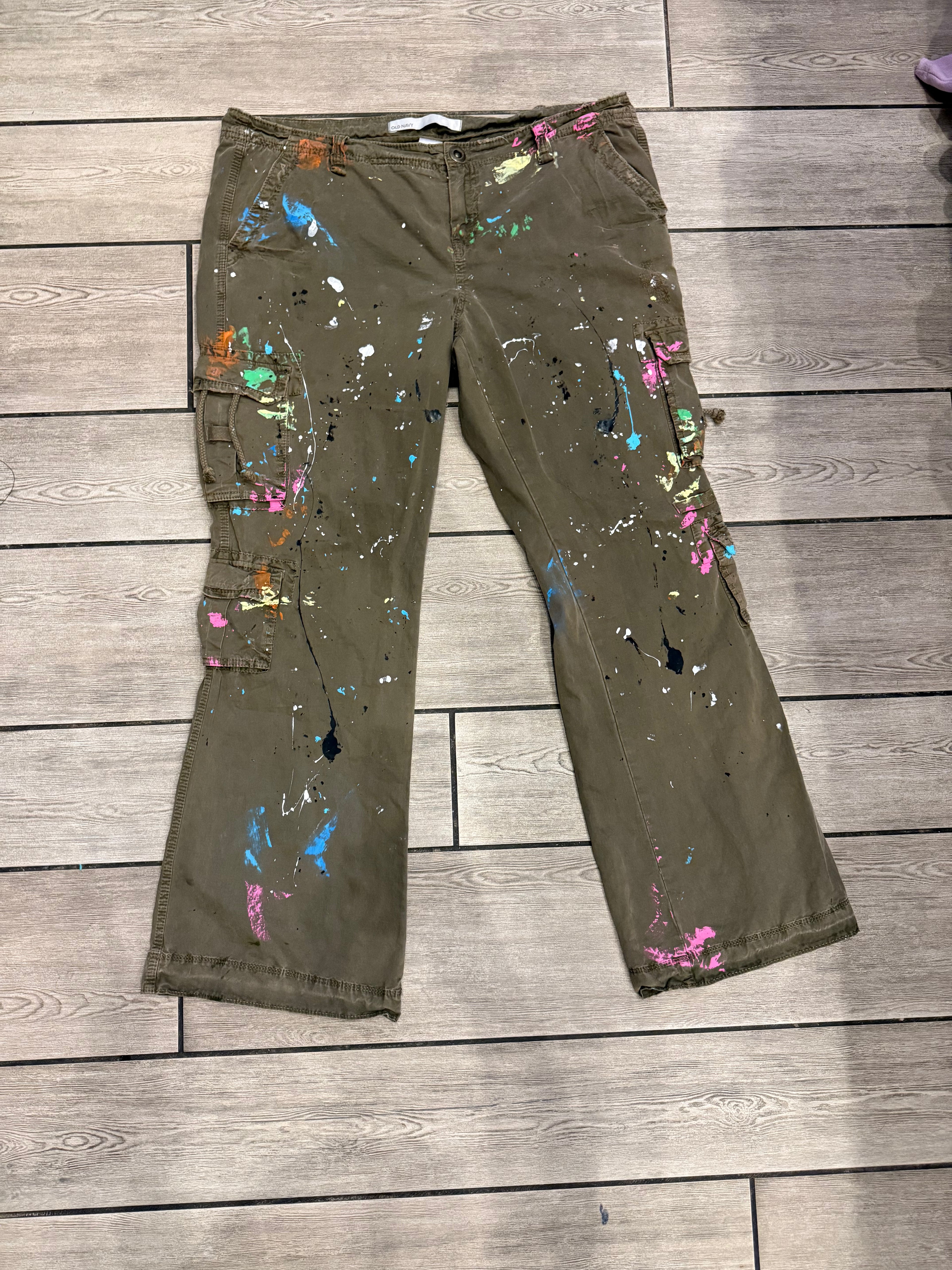 Army Brushstroke Cargo Pants