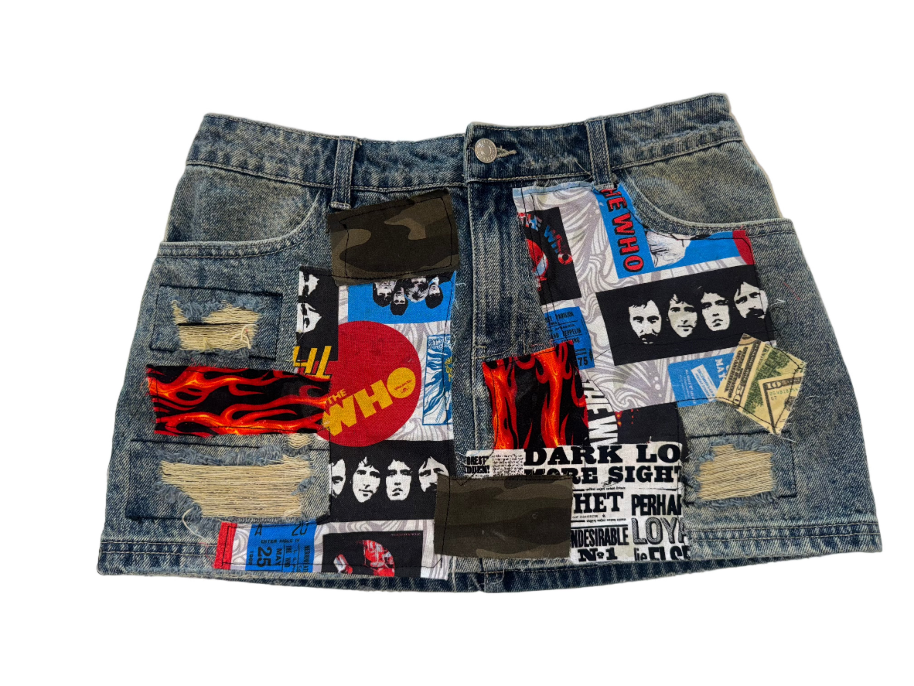 Rockstar Patchwork Skirt