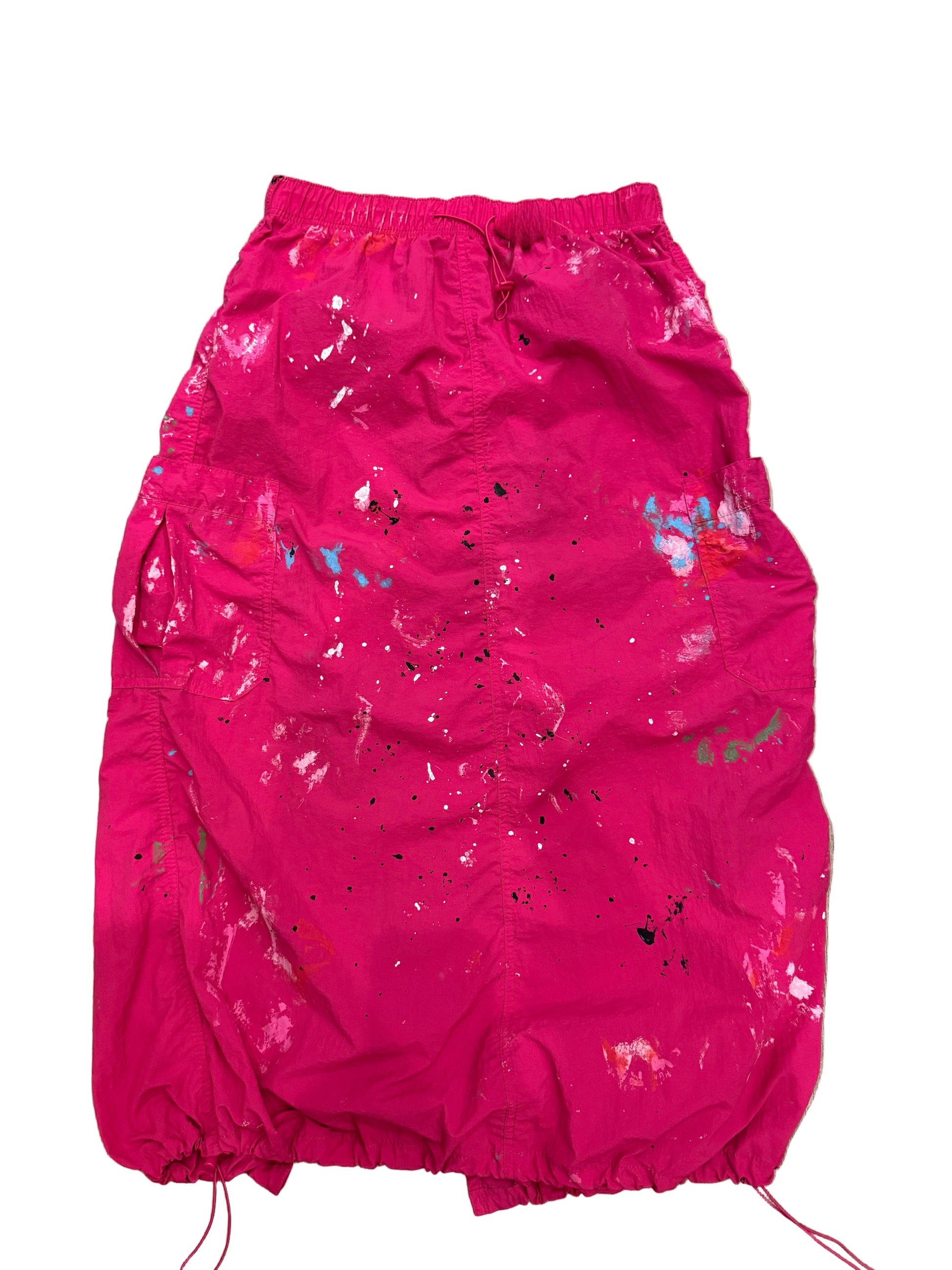 Painted Cargo Maxi Skirt