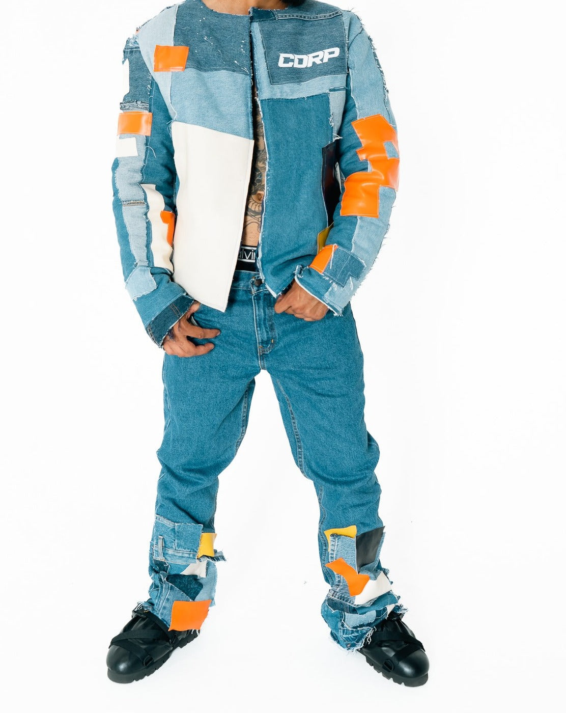 Faux Flare Denim Set